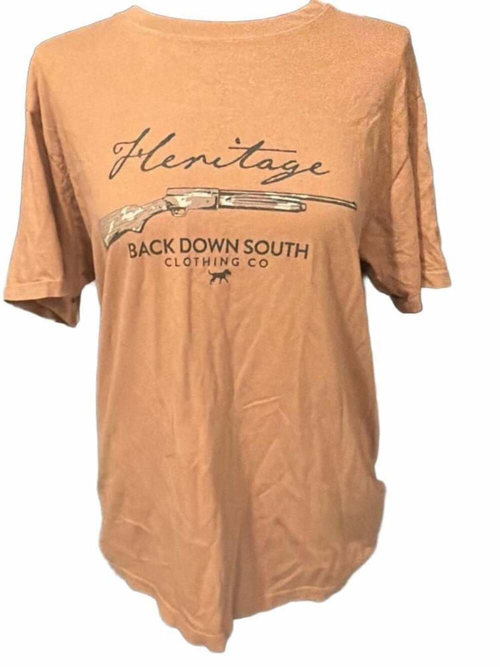 Back Down South Heritage Gun Dog Size M Brown T-Shirt